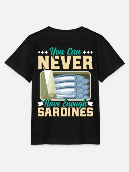 Sardinen, Angeln, Fische - Stanley/Stella Kinder T-Shirt MINI CREATOR - Schwarz