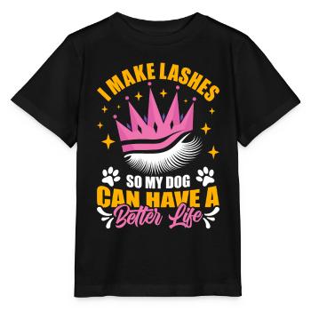 Technologie des cils - T-shirt bio MINI CREATOR Stanley/Stella Enfant - noir - Devant - Mikhail (115cm)