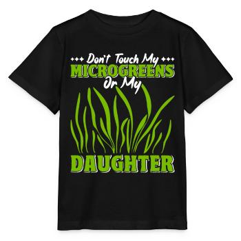 Micro-pousses Micro-pousses - T-shirt bio MINI CREATOR Stanley/Stella Enfant - noir - Devant - Mikhail (115cm)