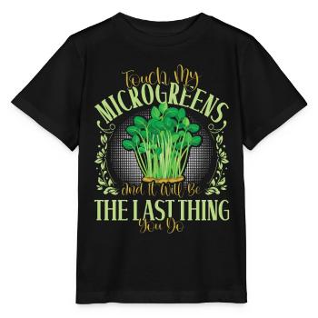 Micro-pousses Micro-pousses - T-shirt bio MINI CREATOR Stanley/Stella Enfant - noir - Devant - Mikhail (115cm)