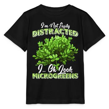 Micro-pousses Micro-pousses - T-shirt bio MINI CREATOR Stanley/Stella Enfant - noir - Devant - Mikhail (115cm)