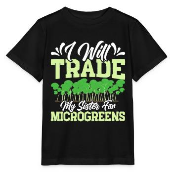 Micro-pousses Micro-pousses - T-shirt bio MINI CREATOR Stanley/Stella Enfant - noir - Devant - Mikhail (115cm)