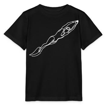 Swimmer Woman Drawing - Stanley/Stella MINI CREATOR Kids’ T-Shirt - black - Front - Mikhail (115cm)