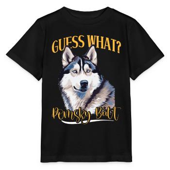 Chien disant chien chien - T-shirt bio MINI CREATOR Stanley/Stella Enfant - noir - Devant - Mikhail (115cm)