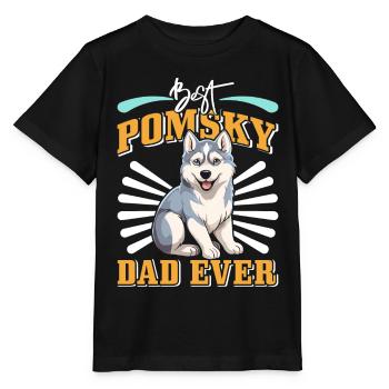 Chien disant chien chien - T-shirt bio MINI CREATOR Stanley/Stella Enfant - noir - Devant - Mikhail (115cm)