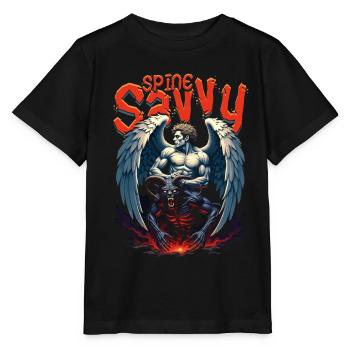 Chiropractor Physiotherapist Spine Savvy - Stanley/Stella MINI CREATOR Kids’ T-Shirt - black - Front - Mikhail (115cm)