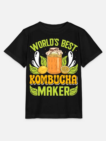 Kombucha Scoby fermented drinks - Stanley/Stella Kinder T-Shirt MINI CREATOR - Schwarz