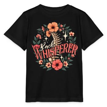 Chiropractor Physiotherapist Back Whisperer - Stanley/Stella MINI CREATOR Kids’ T-Shirt - black - Front - Mikhail (115cm)