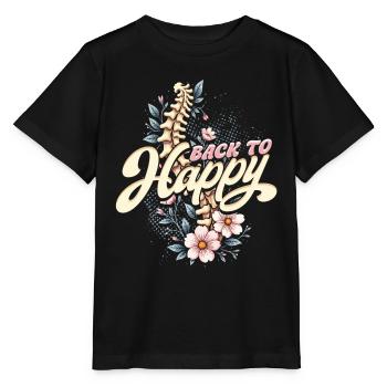 Chiropractor Physical Therapist Back To Happy - Stanley/Stella MINI CREATOR Kids’ T-Shirt - black - Front - Mikhail (115cm)