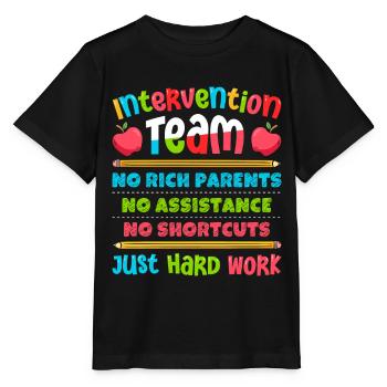 Enseignant d’intervention, Spécialiste de l’intervention - T-shirt bio MINI CREATOR Stanley/Stella Enfant - noir - Devant - Mikhail (115cm)