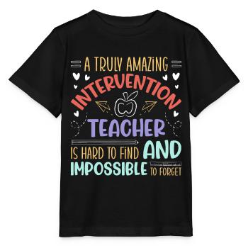 Enseignant d’intervention, Spécialiste de l’intervention - T-shirt bio MINI CREATOR Stanley/Stella Enfant - noir - Devant - Mikhail (115cm)