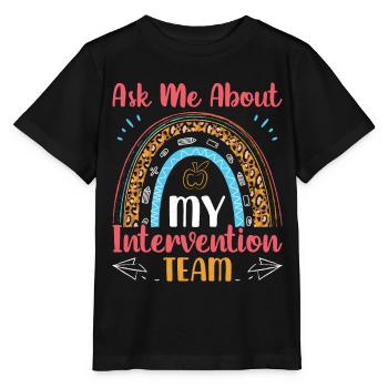 Enseignant d’intervention, Spécialiste de l’intervention - T-shirt bio MINI CREATOR Stanley/Stella Enfant - noir - Devant - Mikhail (115cm)