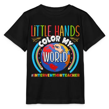 Enseignant d’intervention, Spécialiste de l’intervention - T-shirt bio MINI CREATOR Stanley/Stella Enfant - noir - Devant - Mikhail (115cm)