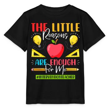 Enseignant d’intervention, Spécialiste de l’intervention - T-shirt bio MINI CREATOR Stanley/Stella Enfant - noir - Devant - Mikhail (115cm)