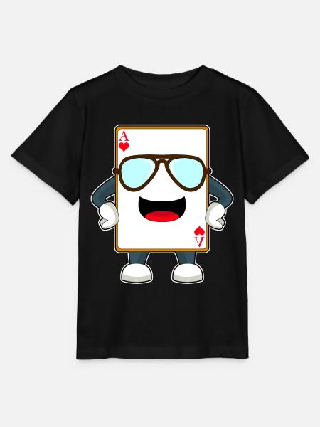 Poker Pokerkarten - Stanley/Stella Kinder T-Shirt MINI CREATOR  - Schwarz
