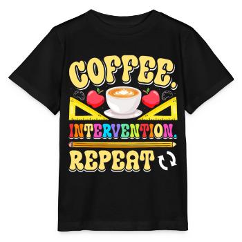 Enseignant d’intervention, Spécialiste de l’intervention - T-shirt bio MINI CREATOR Stanley/Stella Enfant - noir - Devant - Mikhail (115cm)