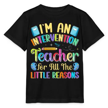 Enseignant d’intervention, Spécialiste de l’intervention - T-shirt bio MINI CREATOR Stanley/Stella Enfant - noir - Devant - Mikhail (115cm)