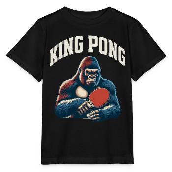 Tischtennis King Pong - Stanley/Stella Kinder T-Shirt MINI CREATOR  - Schwarz - Vorne - Mikhail (115cm)