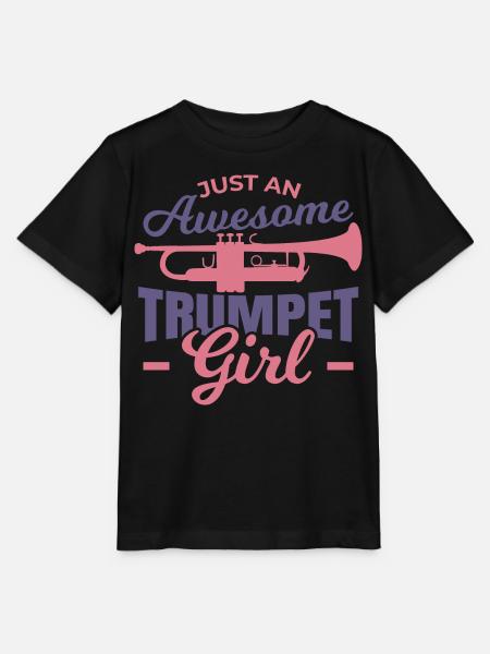 Tolles Trompetenmädchen - Stanley/Stella Kinder T-Shirt MINI CREATOR - Schwarz