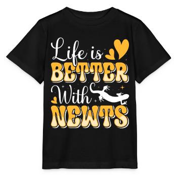Molch - Stanley/Stella Kinder T-Shirt MINI CREATOR  - Schwarz - Vorne - Mikhail (115cm)