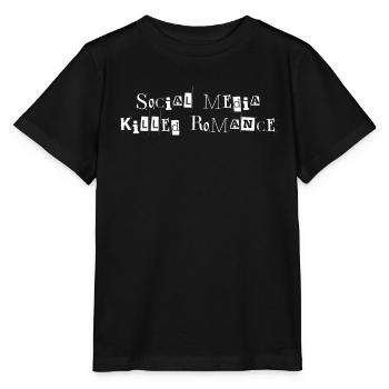 SOCIAL MEDIA KILLED ROMANCE - Stanley/Stella Kinder T-Shirt MINI CREATOR  - Schwarz - Vorne - Mikhail (115cm)