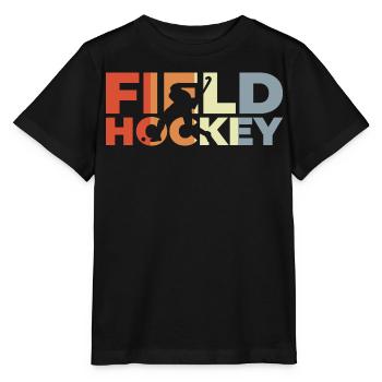 Vintage Feldhockey - Stanley/Stella Kinder T-Shirt MINI CREATOR  - Schwarz - Vorne - Mikhail (115cm)
