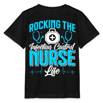 Caregiver Infection Control - Stanley/Stella MINI CREATOR Kids’ T-Shirt - black - Front - Mikhail (115cm)