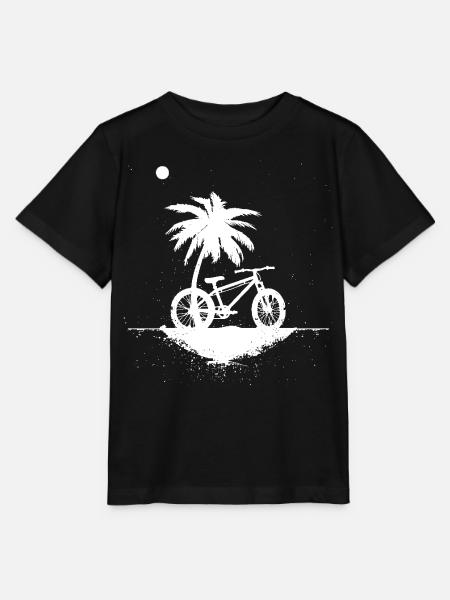 Mountainbiking Skizze - Stanley/Stella Kinder T-Shirt MINI CREATOR - Schwarz