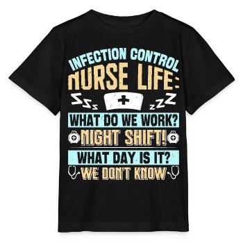 Caregiver Infection Control - Stanley/Stella MINI CREATOR Kids’ T-Shirt - black - Front - Mikhail (115cm)