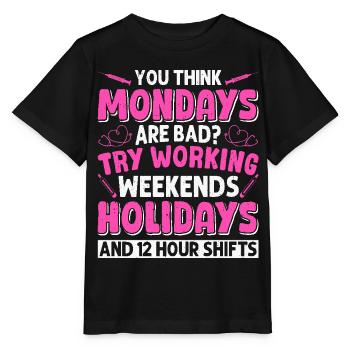 Caregiver Infection Control - Stanley/Stella MINI CREATOR Kids’ T-Shirt - black - Front - Mikhail (115cm)