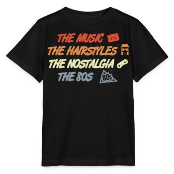 Musique Coiffures Nostalgie des années 80 - T-shirt bio MINI CREATOR Stanley/Stella Enfant - noir - Devant - Mikhail (115cm)