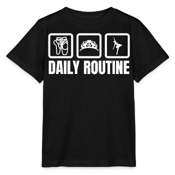 Ballerina Daily Routine - Stanley/Stella MINI CREATOR Kids’ T-Shirt - black - Front - Mikhail (115cm)