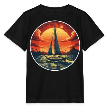 Portrait Navigation - T-shirt bio MINI CREATOR Stanley/Stella Enfant - noir - Devant - Mikhail (115cm)