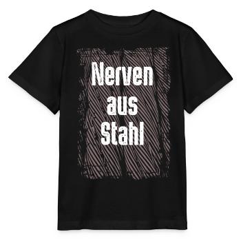 Nerven aus Stahl - Stanley/Stella Kinder T-Shirt MINI CREATOR  - Schwarz - Vorne - Mikhail (115cm)
