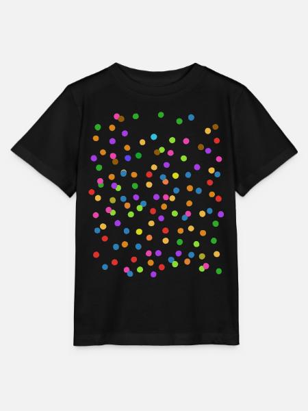 Konfetti - Fasching - Karneval - Verkleidung - Stanley/Stella Kinder T-Shirt MINI CREATOR  - Schwarz