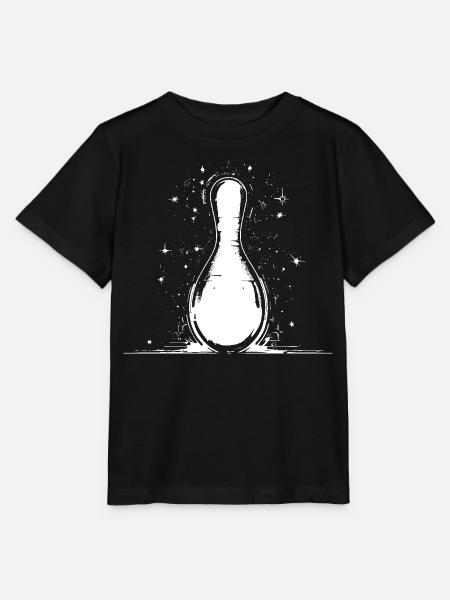 Bowling Pin Grafik - Stanley/Stella Kinder T-Shirt MINI CREATOR - Schwarz