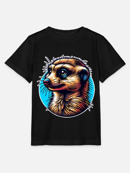 Erdmännchen - Stanley/Stella Kinder T-Shirt MINI CREATOR  - Schwarz