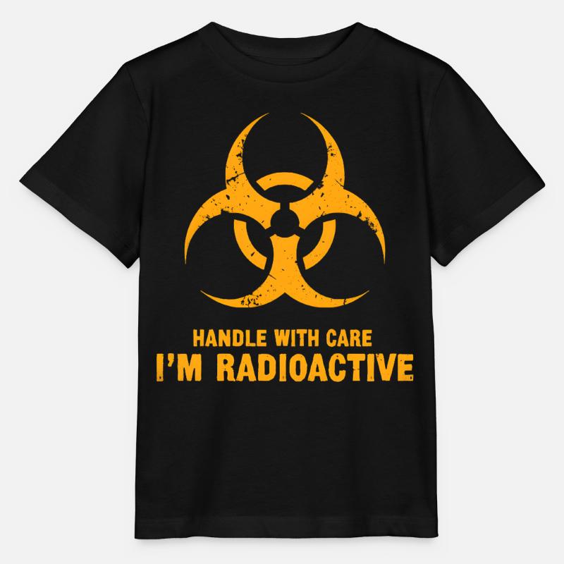 Manipulez avec précaution, je suis radioactif - T-shirt bio MINI CREATOR Stanley/Stella Enfant - noir