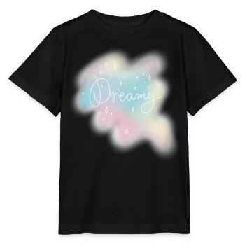 Dreamy – Pastel Watercolor Aesthetic - Stanley/Stella MINI CREATOR Kids’ T-Shirt - black - Front - Mikhail (115cm)