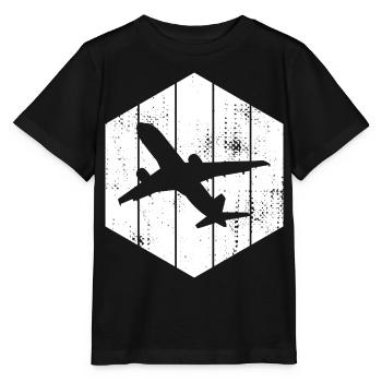 Croquis d’avions - T-shirt bio MINI CREATOR Stanley/Stella Enfant - noir - Devant - Mikhail (115cm)