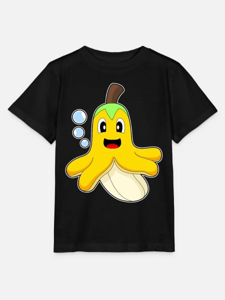 Krake Banane - Stanley/Stella Kinder T-Shirt MINI CREATOR - Schwarz