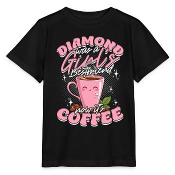 Valentine's Day Girlfriend Coffee - Stanley/Stella MINI CREATOR Kids’ T-Shirt - black - Front - Mikhail (115cm)