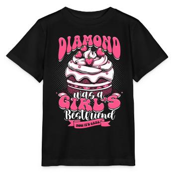 Freundin Ehefrau Valentinstag Kuchen Torte - Stanley/Stella Kinder T-Shirt MINI CREATOR  - Schwarz - Vorne - Mikhail (115cm)