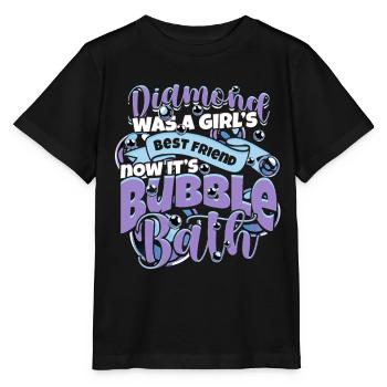 Girlfriend Wife Valentine's Day Bubble Bath - Stanley/Stella MINI CREATOR Kids’ T-Shirt - black - Front - Mikhail (115cm)