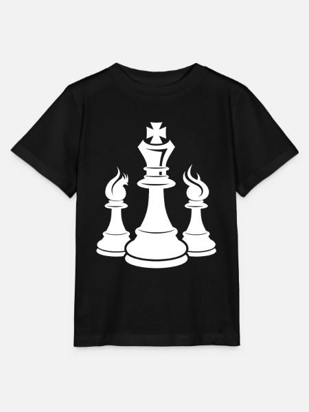 Schachfiguren Zeichnung - Stanley/Stella Kinder T-Shirt MINI CREATOR  - Schwarz
