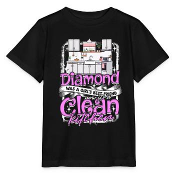 Girlfriend Wife Valentine's Day Clean Kitchen - Stanley/Stella MINI CREATOR Kids’ T-Shirt - black - Front - Mikhail (115cm)