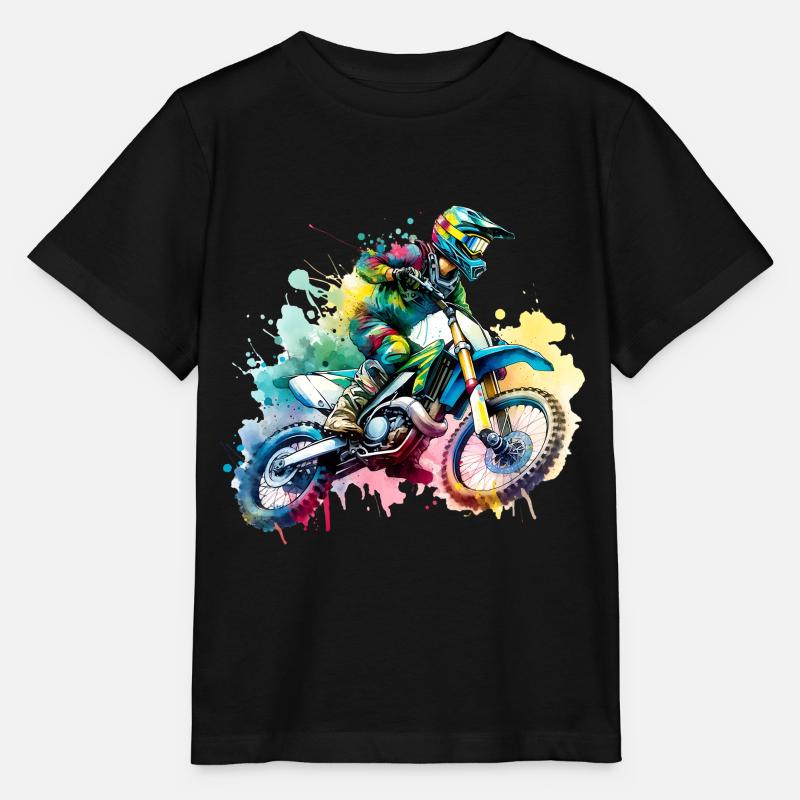 Motocross - Stanley/Stella Kinder T-Shirt MINI CREATOR - Schwarz