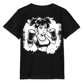 Weiblicher Boxer - Stanley/Stella Kinder T-Shirt MINI CREATOR  - Schwarz - Vorne - Mikhail (115cm)