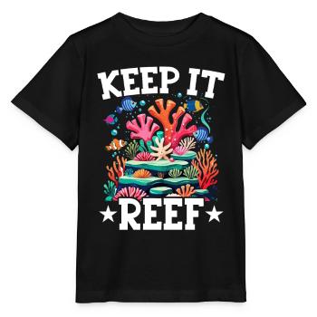 Aquarium aquatique - T-shirt bio MINI CREATOR Stanley/Stella Enfant - noir - Devant - Mikhail (115cm)
