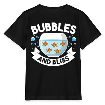 Aquarium aquatique - T-shirt bio MINI CREATOR Stanley/Stella Enfant - noir - Devant - Mikhail (115cm)